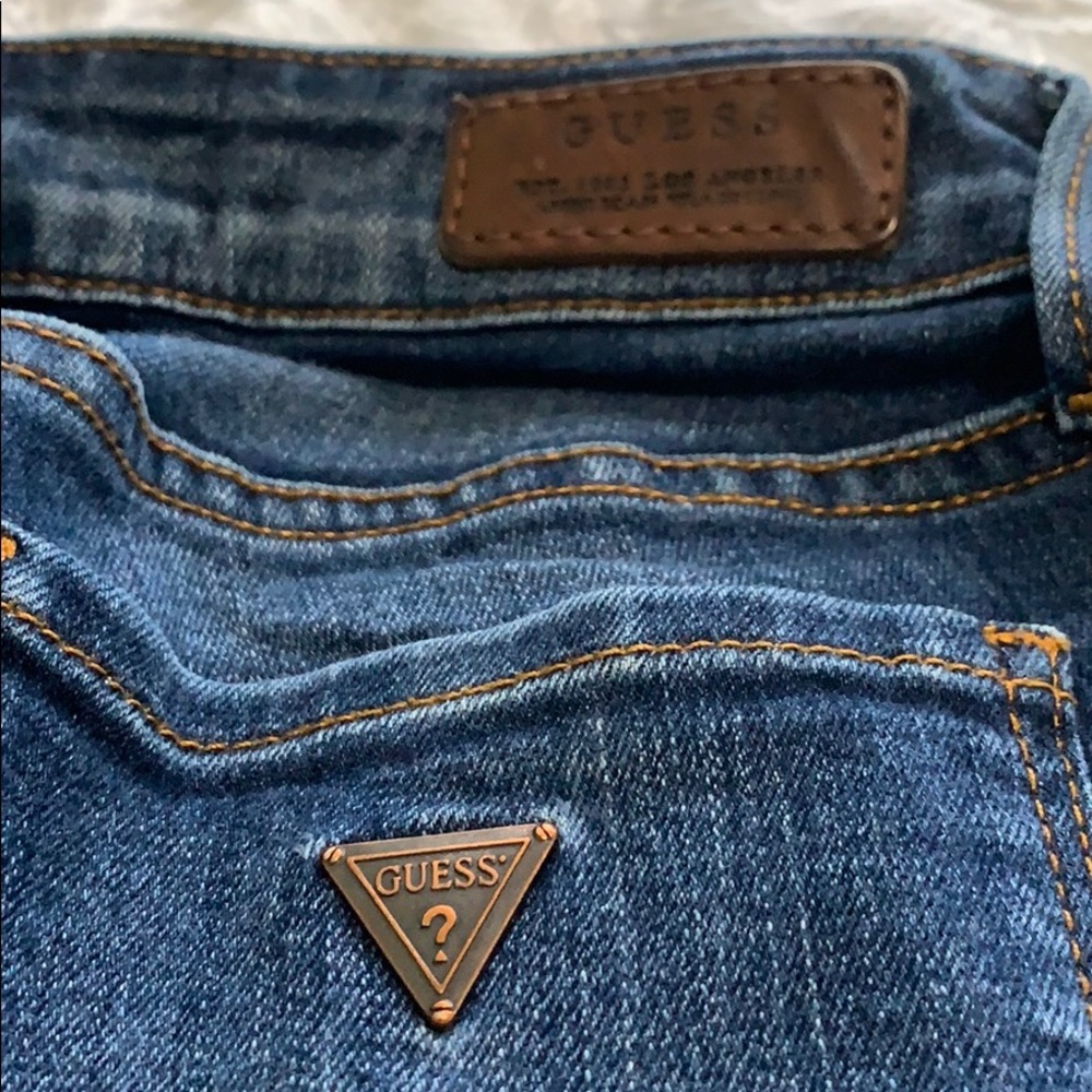 GUESS power skinny low jeans